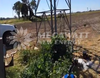 1.1KW solar grassland irrigation in Australia