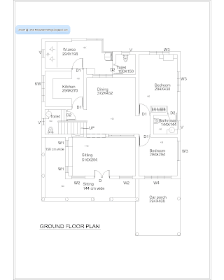 2010 Sqft Kerala Home Ground Floor