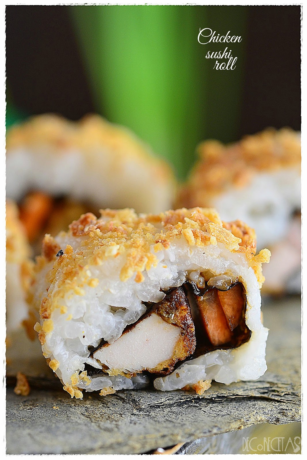 Chicken sushi roll