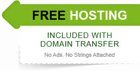 Free Hosting included with Domain Transfer