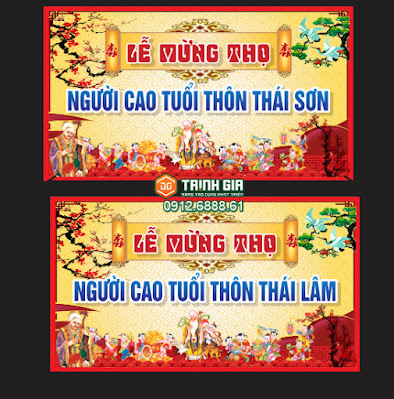 In Phông bạt Khổ lớn Chúc mừng năm mới tại huyện Triệu Sơn