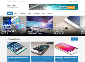 Palki Grid Blogger Template