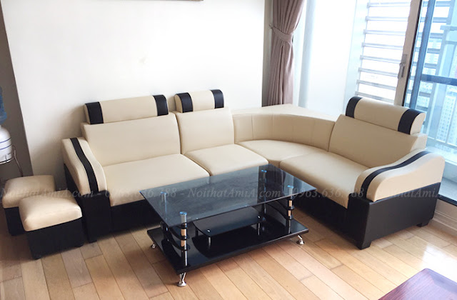Hình ảnh Mua sofa giá rẻ đẹp hiện đại tại Tổng kho Nội thất AmiA được chụp thực tế tại phòng khách nhà khách hàng