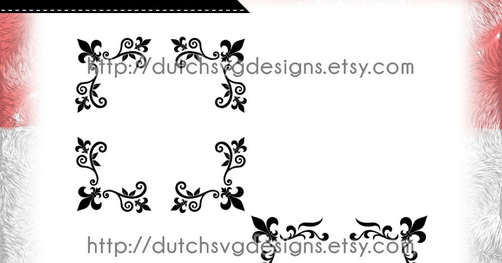 Download Dutch SVG Designs: ☆ NEW ☆ Corner border cutting files