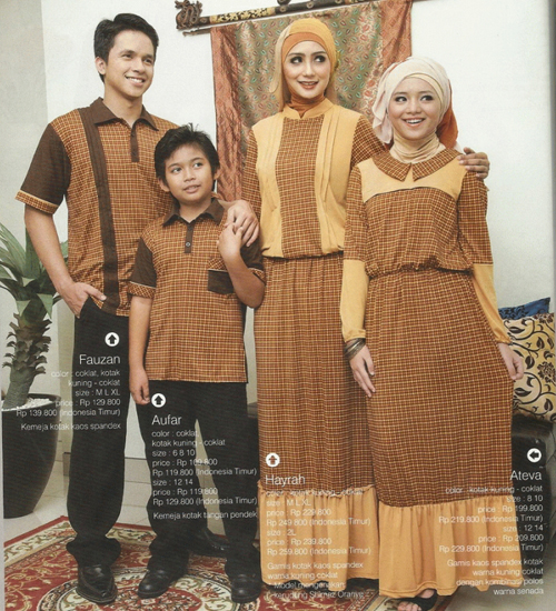 model baju batik sarimbit muslim modern