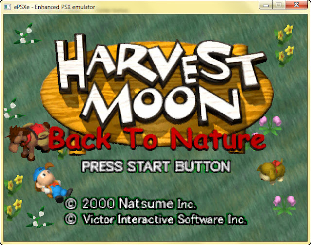 Harvest Moon: Back to Nature (USA) - Main Menu