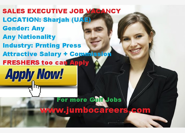 sales excutive jobs in sharjah uae, sales jobs latest in UAE