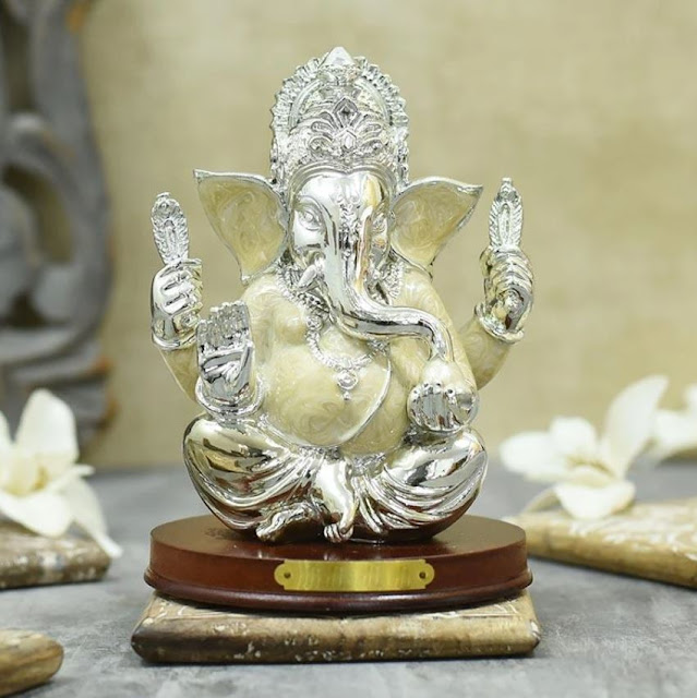 silver ganesha