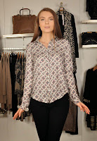 Bluza alba imprimata B36IMP