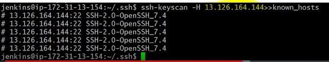 Jenkins Master node ssh-keyscan