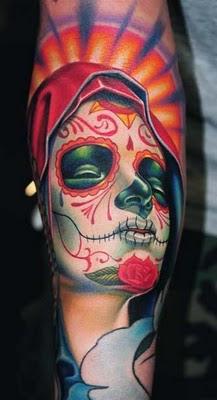 Sugar Skull Lady Tattoo