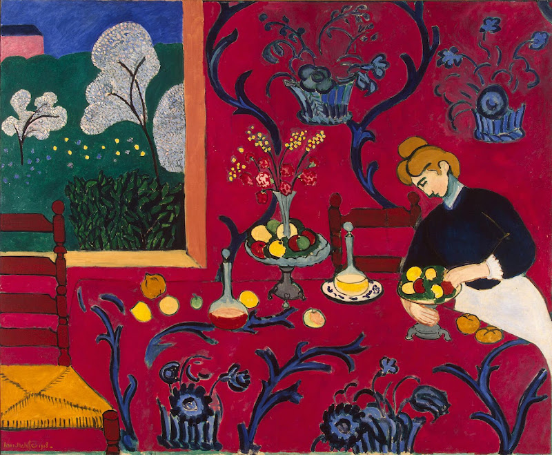Red Room (Harmony in Red) by Henri Matisse - Genre Painting