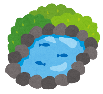 池のイラスト