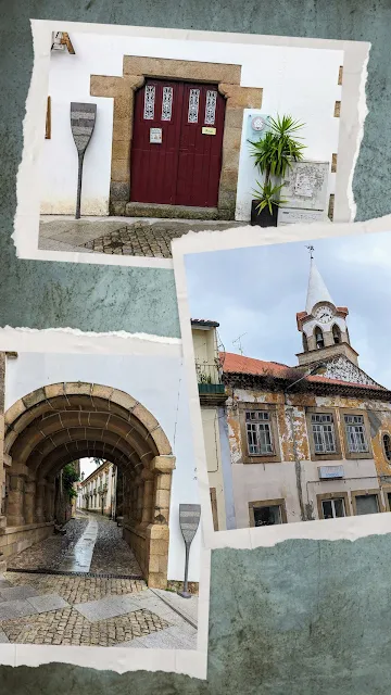 Collage of Pictures from Praça de Camões in Castelo Branco Portugal