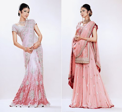 Elegant Modificatian Colors Indian Wedding Dress