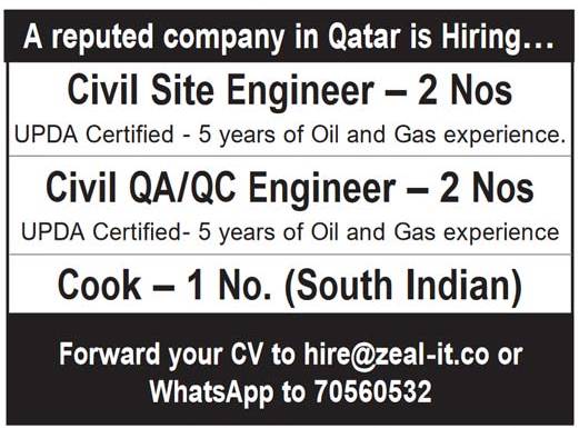17 May 2024 - Jobs Interviews In Qatar From Today