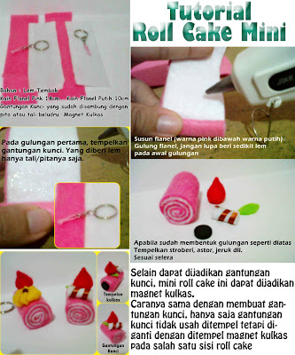 Tutorial : membuat Roll Felt Cake Sederhana