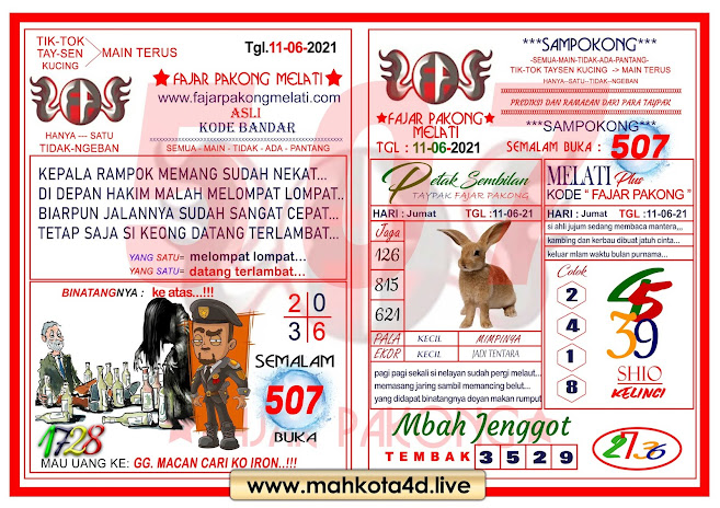 Syair Prediksi Fajar Pakong Melati