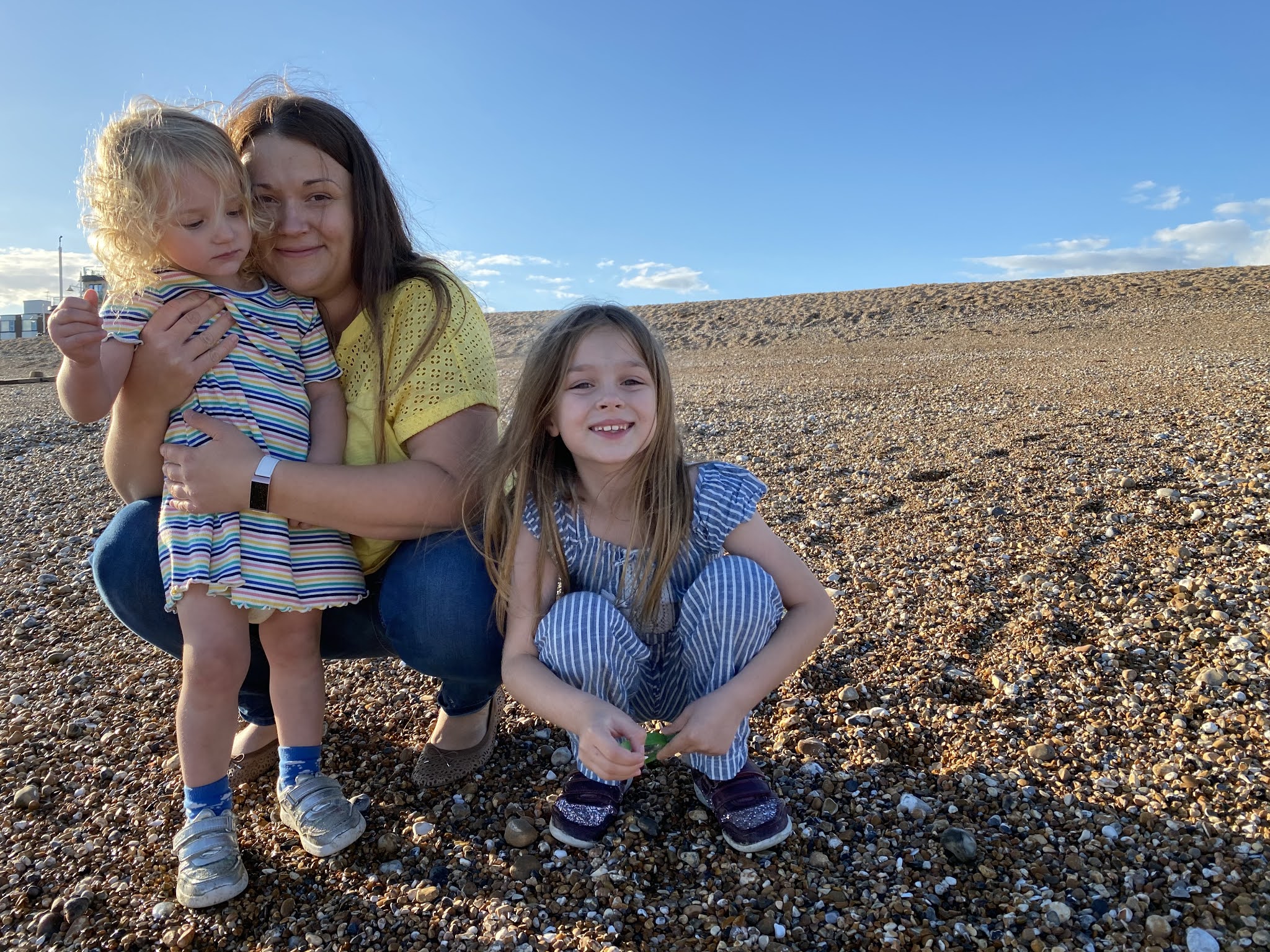 family at bognor regis beach