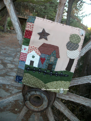 Las creaciones de Victoria. Country. Patchwork. Funda libreta