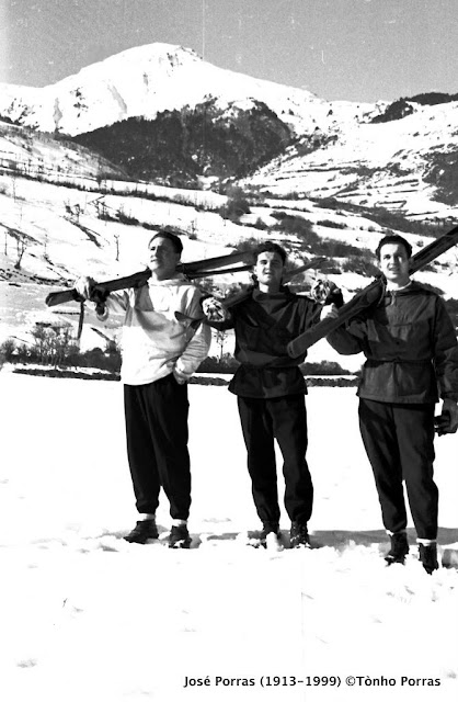 Esquiadores de época Val d'Aran