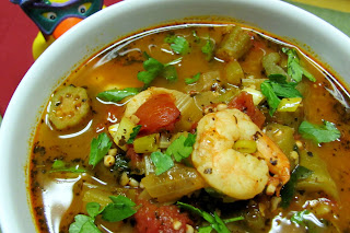 Unrestricted Tastes On Restricted Diets Distinctive Diabetic Recipes Shrimp Creole Soup With Okra