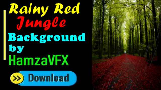 √ Rainy Red Jungle Video Editing Background by Hamza VFX