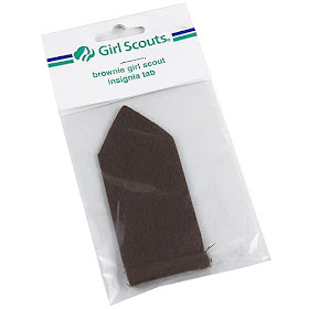 Brownie Girl Scout tab for Daisy to Brownie Bridging Ceremony