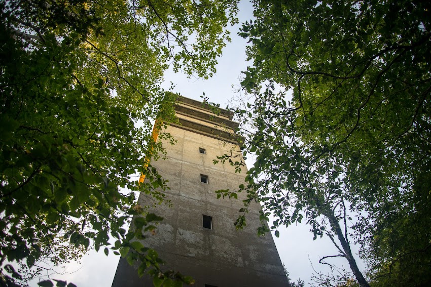 Jewell Island observation lookout tower in Portland, Maine Casco Bay summer August 2014 photo by Corey Templeton