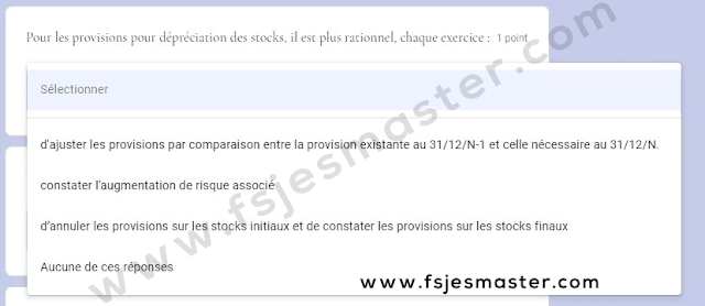 Exemple Concours Master Gestion Financière Comptable et Fiscale (GFCF) 2021-2022 - Fsjes Agdal