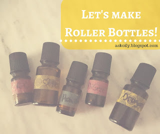 how to make roller bottles with essential oils | Hot Pink Crunch