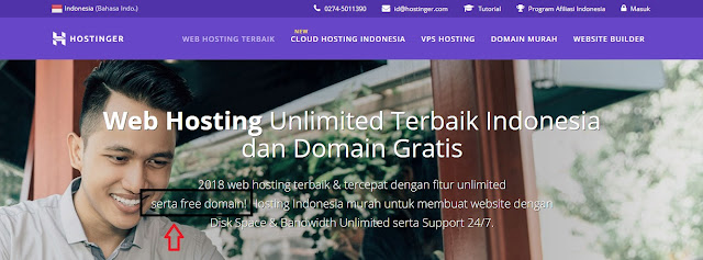 beli hosting di Hostinger