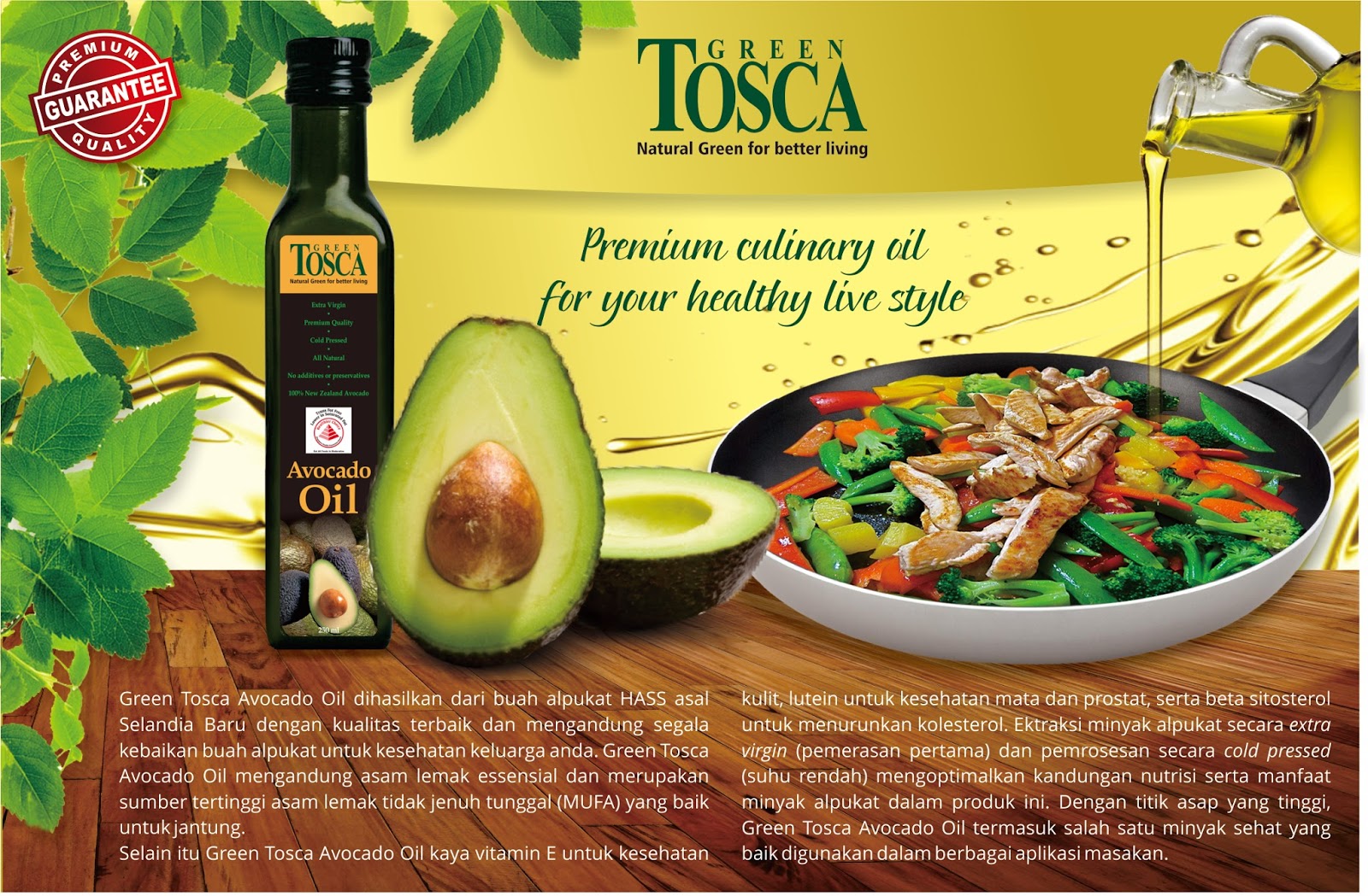  Green Tosca  Avocado Oil Minyak Alpukat Minyak Green Tosca 