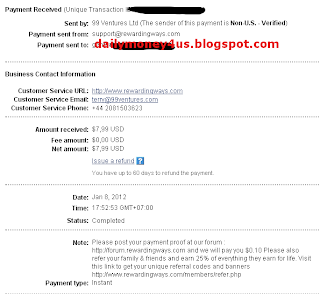 Rewardingways payment proof.