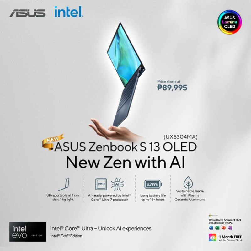 The features asus zenbook s 13 oled intel core ultra 7 ph price