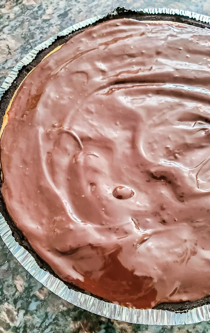 chocolate ganache topping