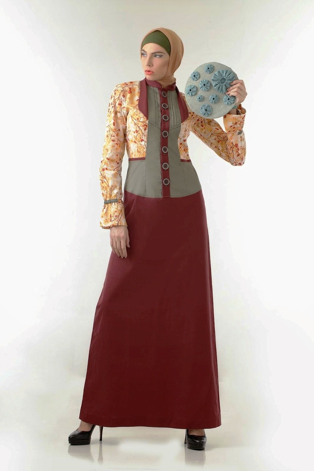 ッ 23+ model baju gamis batik kombinasi blazer cantik dan 