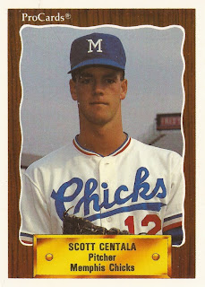 Scott Centala 1990 Memphis Chicks card