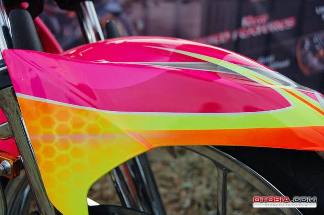 Contoh Modifikasi Satria FU Airbrush Makin Kiclong Terbaru 2014