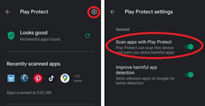 Cara Mengaktifkan / Menonaktifkan Google Play Protect di Android