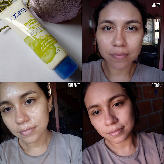  Máscara Facial de Pepino e Chá Verde Avon Care