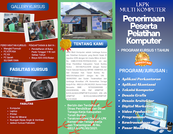 Program Kursus 1 Tahun LKPK Multi Komputer