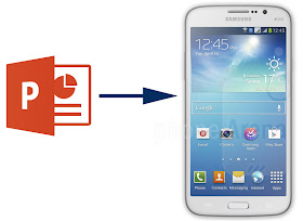 powerpoint to galaxy mega 5.8