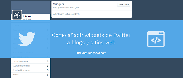 Cómo añadir widgets de Twitter a blogs y sitios web