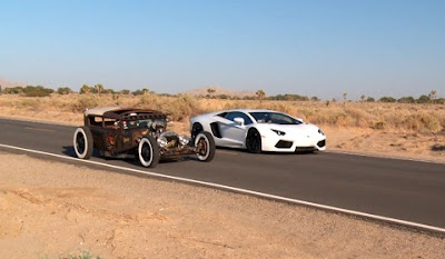 Roadkill Pits Rat Rod Against a Lamborghini Aventador