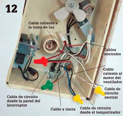 Instalaciones eléctricas residenciales - Cableando unidad de ventilacion