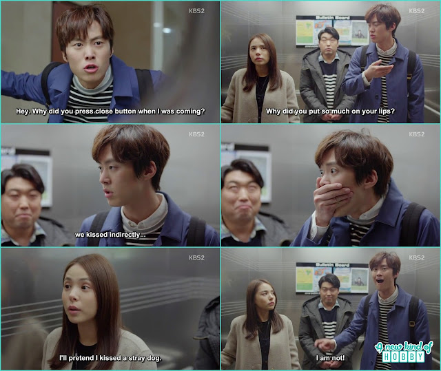  byeok seok barg infront of the other neighbor that they accidentally kiss - Individualist Ms. Ji Young Korean Tv Movie 