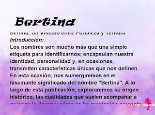 significado del nombre Bertina