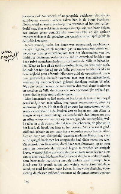 Aantekeningen in de marge van het boek 'Villa des Roses', Willem Elsschot