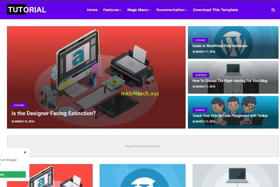 educational website templates free download